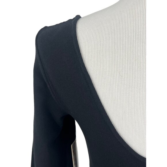 NWT Free People Black & Blue Paisley Print Crochet Lace Beaded Scoop Neck Dress - Picture 10 of 14